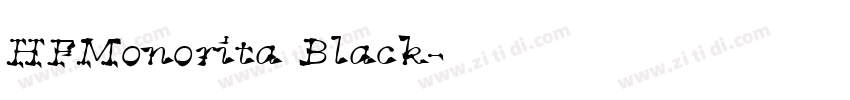 HFMonorita Black字体转换